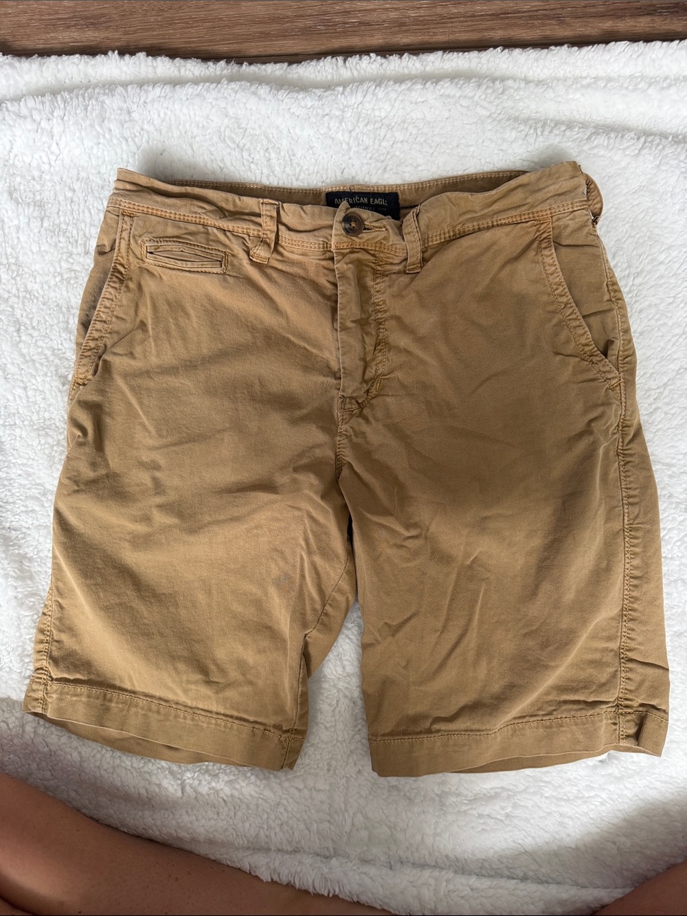 American Eagle Outfitters Tan Flat-Front Men’s Shorts